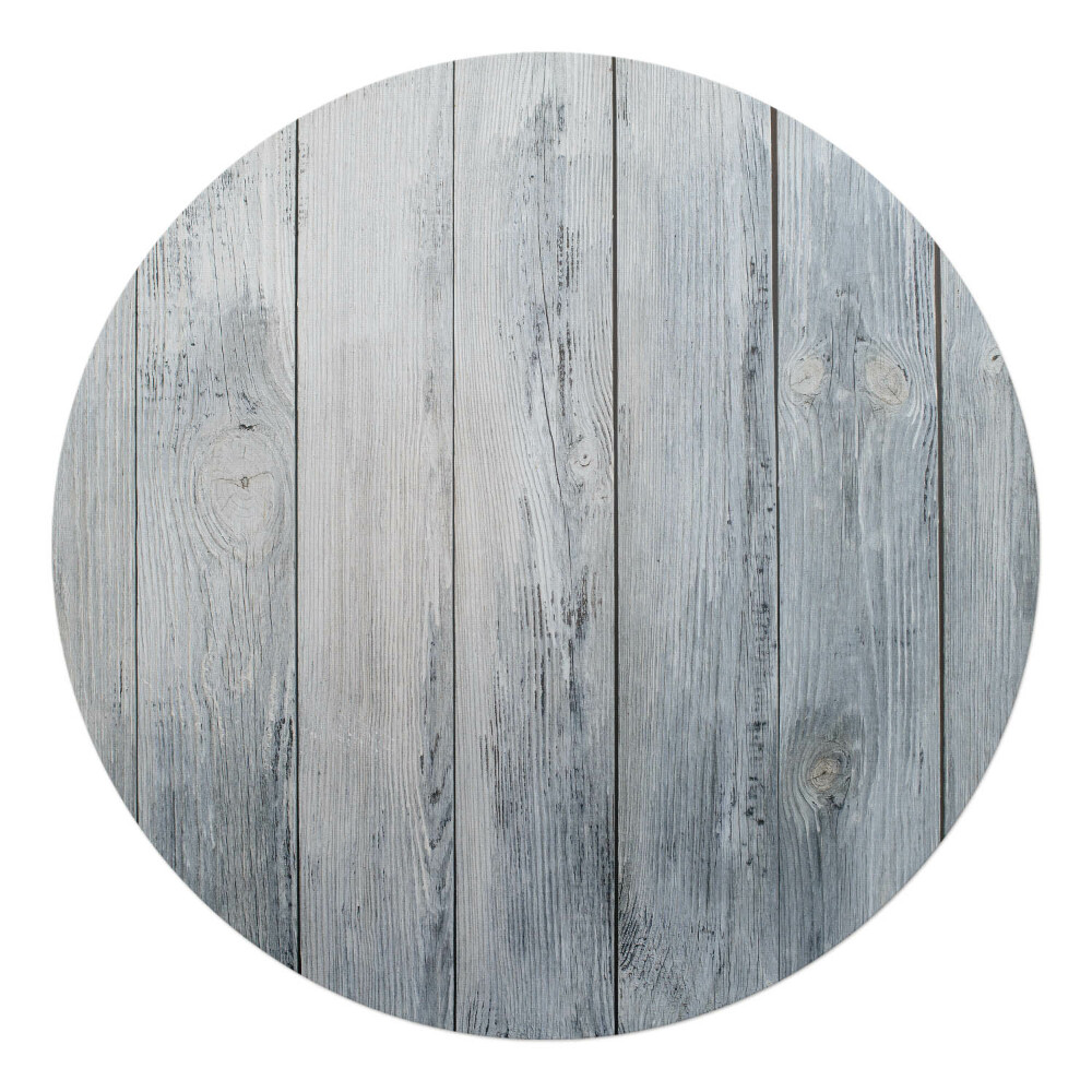 Podložka pod židli kulatá Rustikální styl prken
