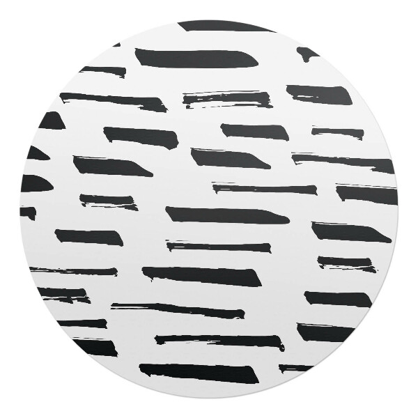 Podložka pod židli kulatá Linky štětce