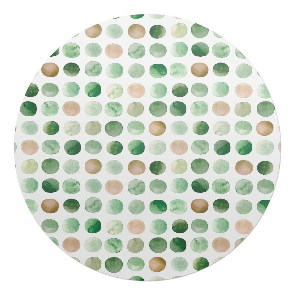 Ochranná podložka na podlahu kulatá Akvarelové tečky