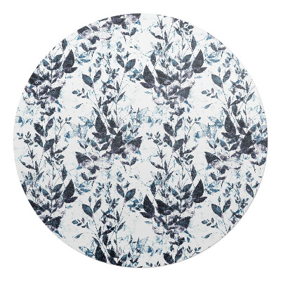 Podložka pod křeslo kulatá Vintage rostlinný vzor