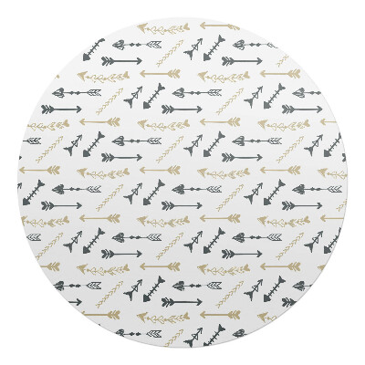 Ochranná podložka na podlahu kulatá Vzorek se šipkami