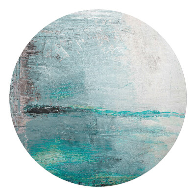 Podložka pod křeslo kulatá Abstraktní mlha