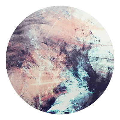 Ochranná podložka pod židli kulatá Abstraktní chaos štětce