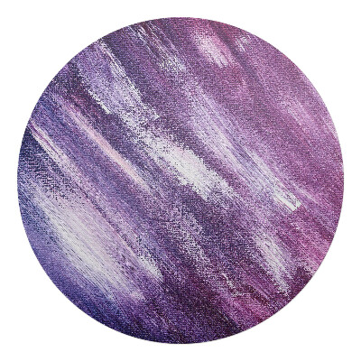 Podložka pod křeslo kulatá Tahy štětcem