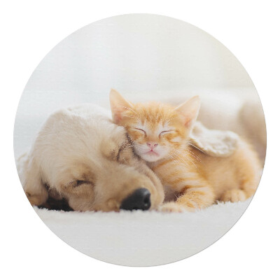 Podložka pod křeslo kulatá Sladký sen o zvířatech