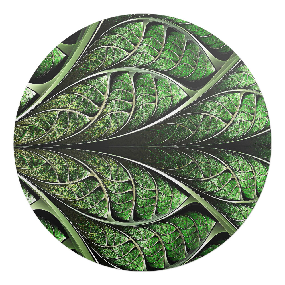 Podložka pod židli kulatá Listnatý fraktál