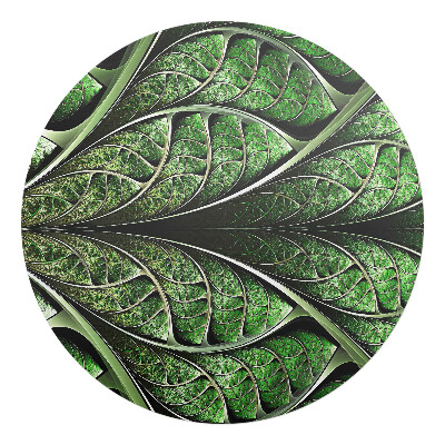 Podložka pod židli kulatá Listnatý fraktál