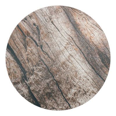 Podložka pod křeslo kulatá Dřevěné zrno