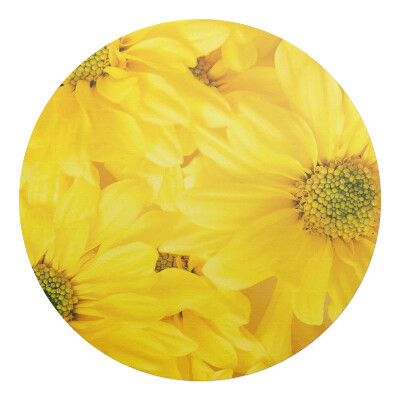 Ochranná podložka na podlahu kulatá Sluneční květiny