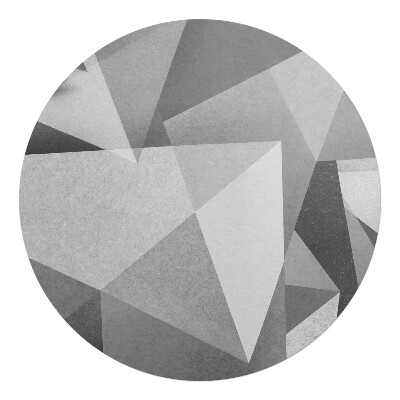 Ochranná podložka na podlahu kulatá Geometrické trojúhelníky