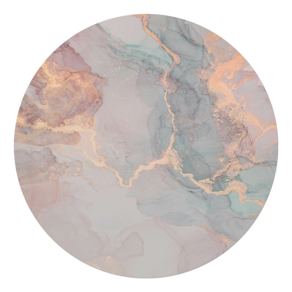 Podložka pod křeslo kulatá Abstraktní akvarel