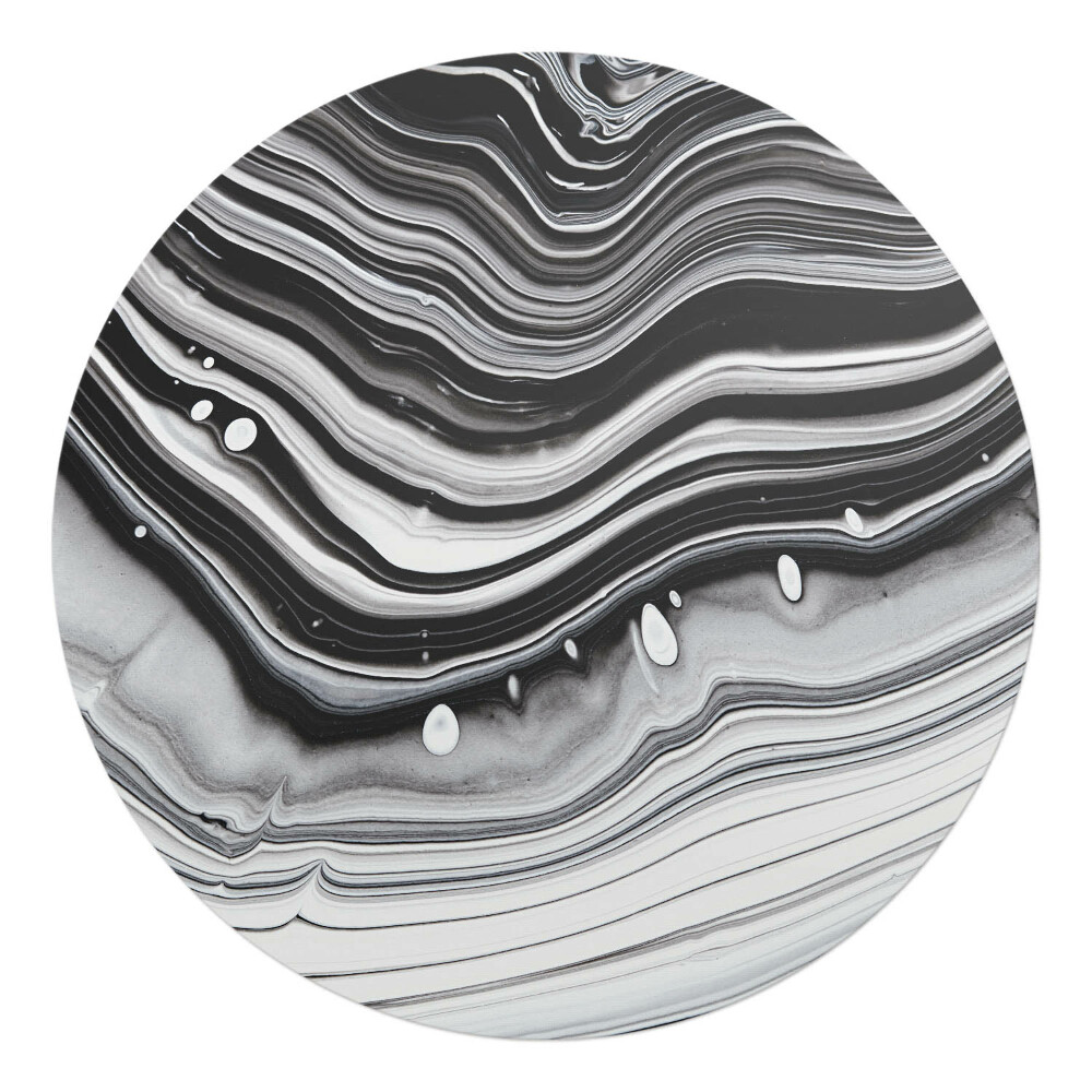 Podložka pod židli kulatá Abstraktní vlny