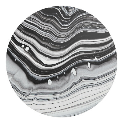 Podložka pod židli kulatá Abstraktní vlny