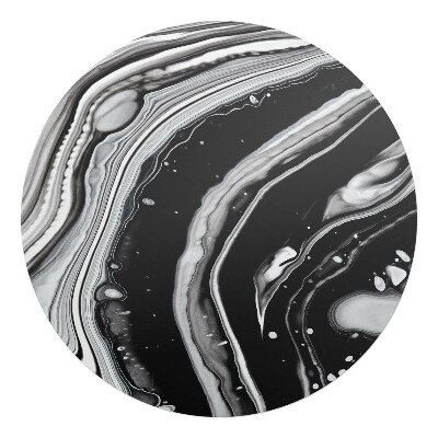 Ochranná podložka pod židli kulatá Abstraktní vlny
