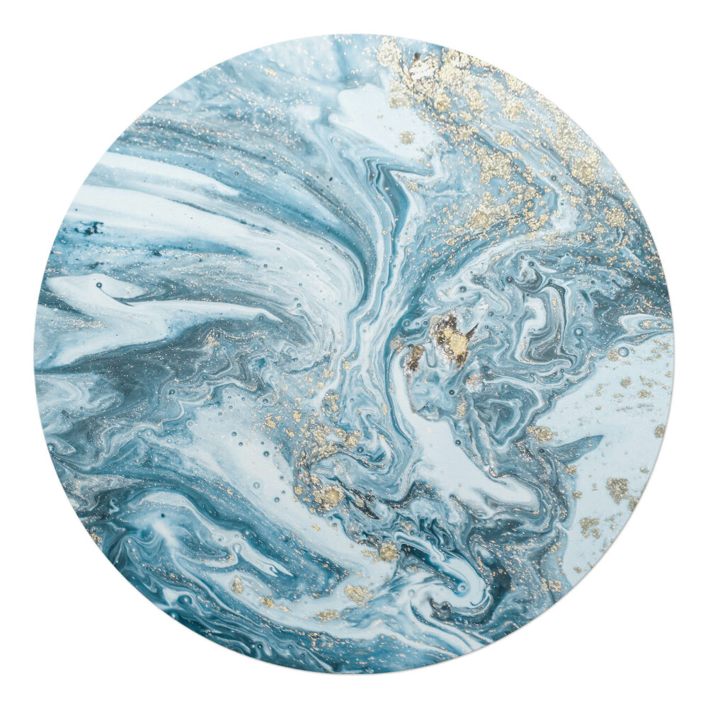 Podložka pod židli kulatá Mramorové vlny