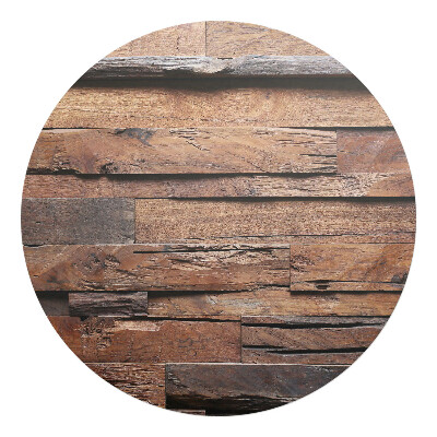 Ochranná podložka pod židli kulatá Dřevěná textura