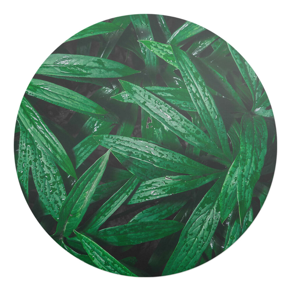 Podložka pod křeslo kulatá Listí v dešti