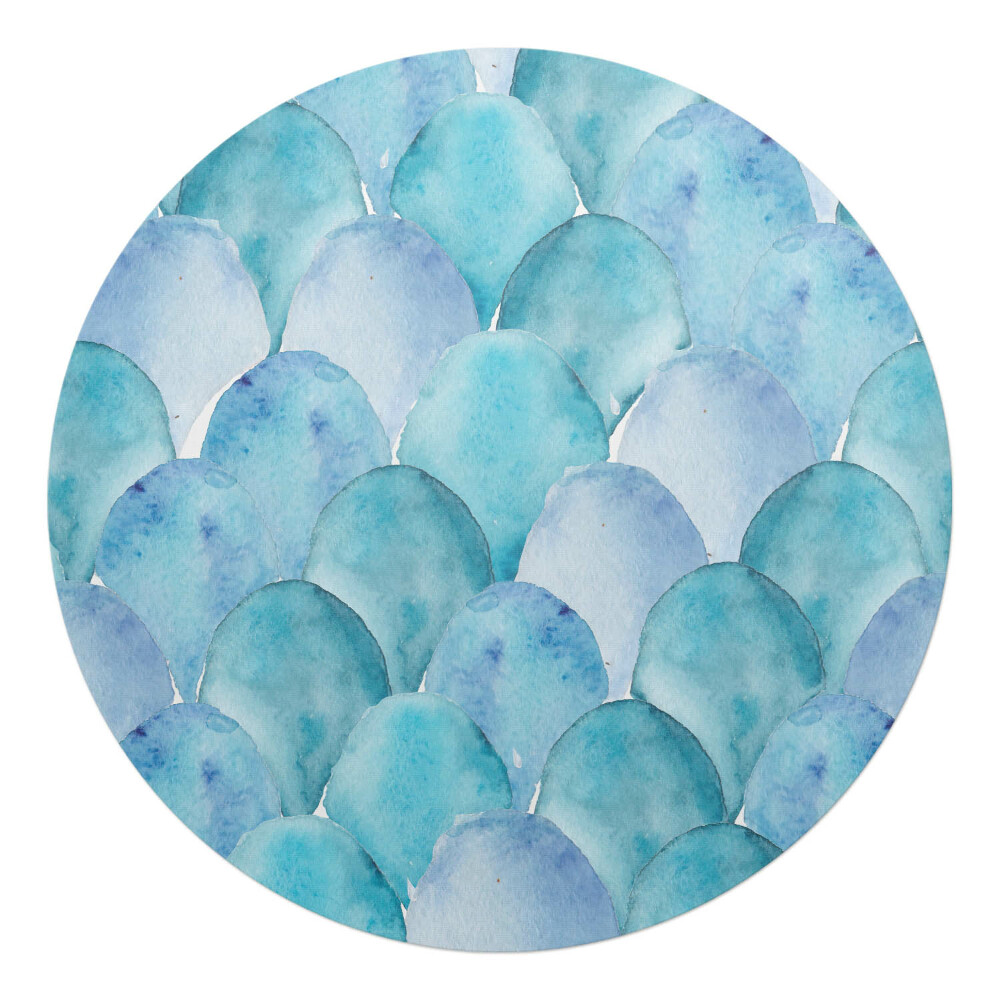 Ochranná podložka pod židli kulatá Akvarelové váhy
