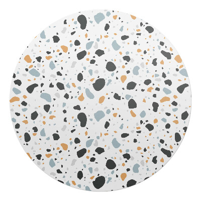 Ochranná podložka na podlahu kulatá Abstraktní teraco