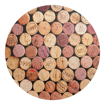 Ochranná podložka pod židli kulatá Kolekce vinných korků