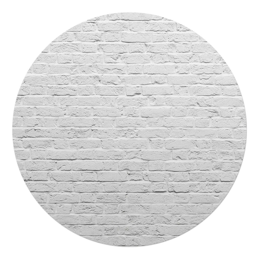 Podložka pod židli kulatá Cihlová zeď