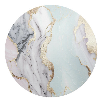 Podložka pod židli kulatá Mramorové vlny