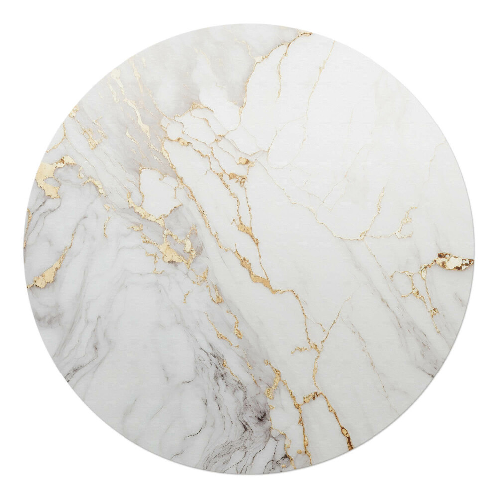 Ochranná podložka na podlahu kulatá Mramorové žíly