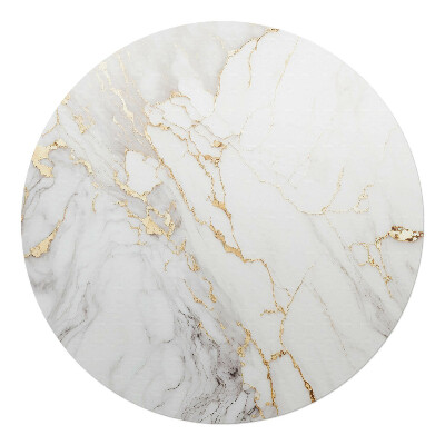 Ochranná podložka na podlahu kulatá Mramorové žíly