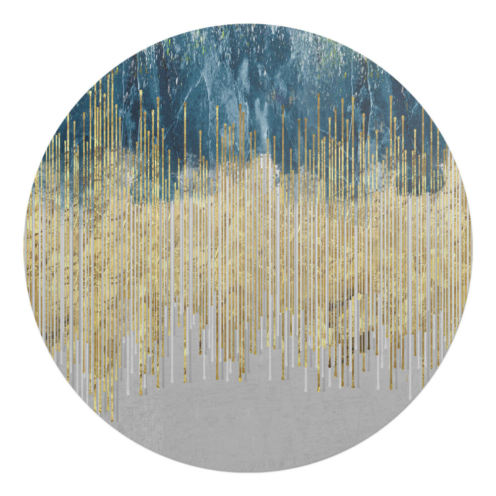 Podložka pod židli kulatá Vertikální linie abstrakce