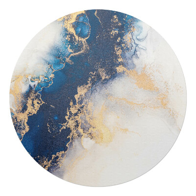 Podložka pod křeslo kulatá Abstraktní vlna