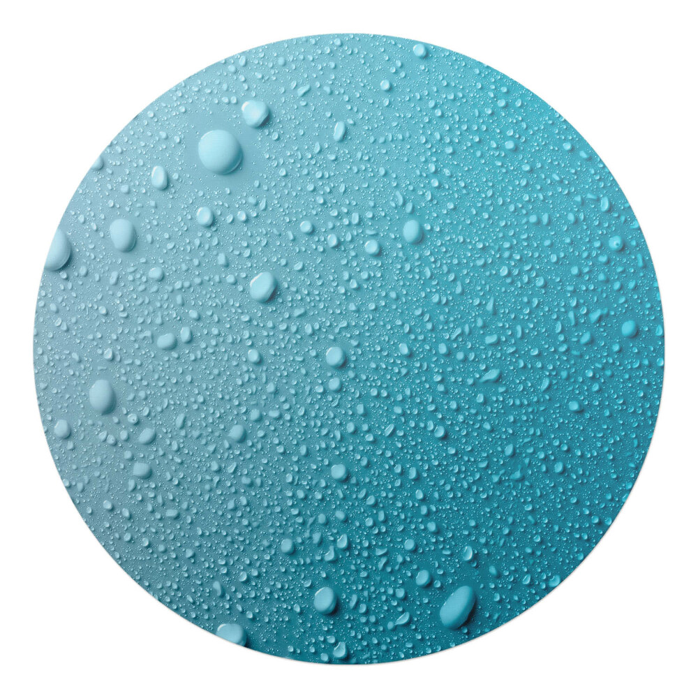 Podložka pod křeslo kulatá Kapky na skle