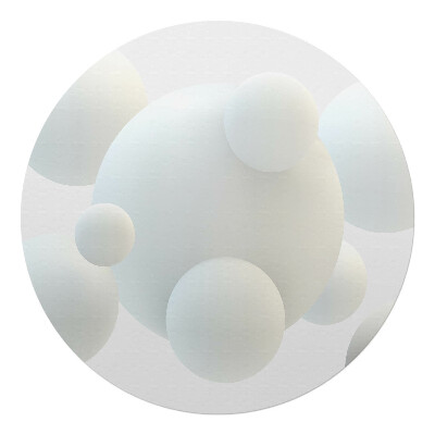 Podložka pod židli kulatá Pastelové 3D koule