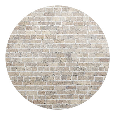 Podložka pod křeslo kulatá Retro cihlová zeď