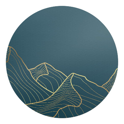 Podložka pod židli kulatá Horské umělecké linie