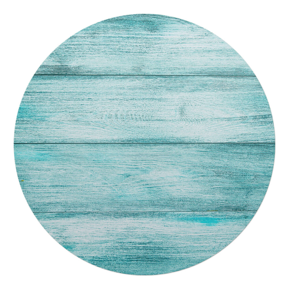 Podložka pod křeslo kulatá Pastelové dřevěné desky