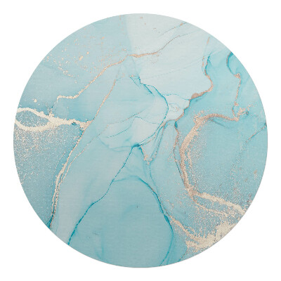 Podložka pod židli kulatá Mramorové vlny