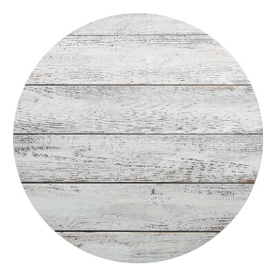 Ochranná podložka na podlahu kulatá Retro dřevěné desky