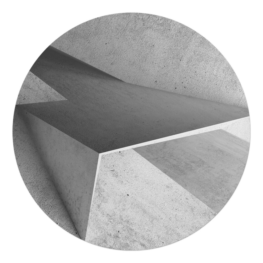 Podložka pod židli kulatá Geometrické struktury