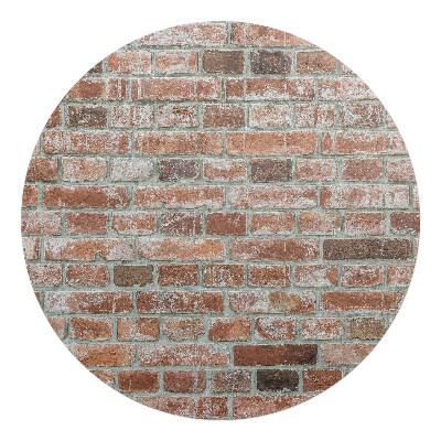 Ochranná podložka na podlahu kulatá Retro cihlová zeď