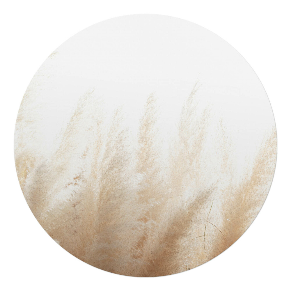 Podložka pod židli kulatá Jemné trávy