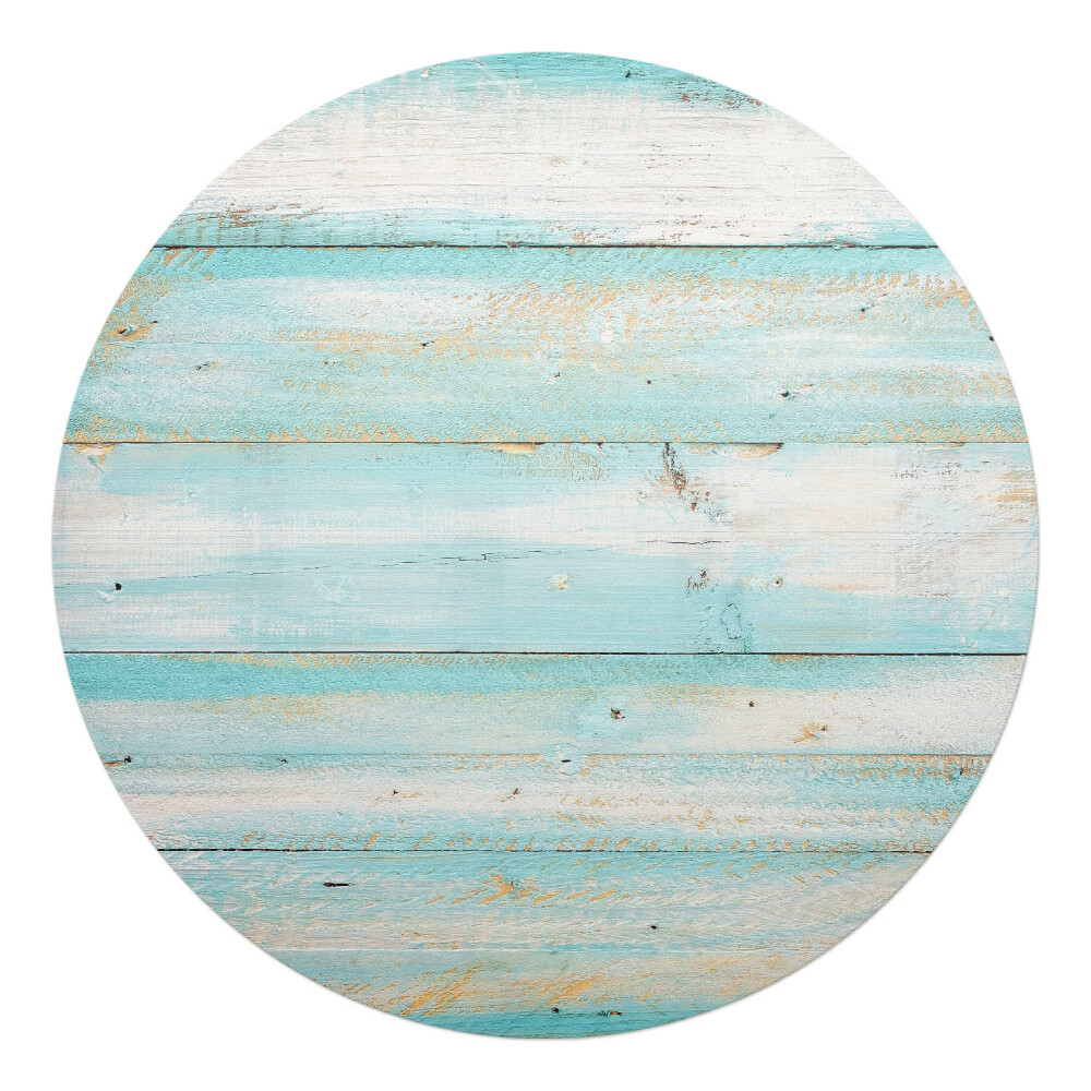 Ochranná podložka pod židli kulatá Pastelové dřevo