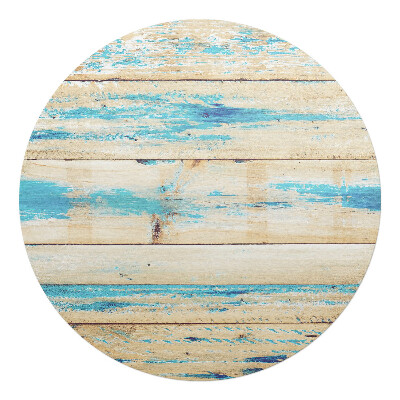 Podložka pod křeslo kulatá Staré dřevěné desky