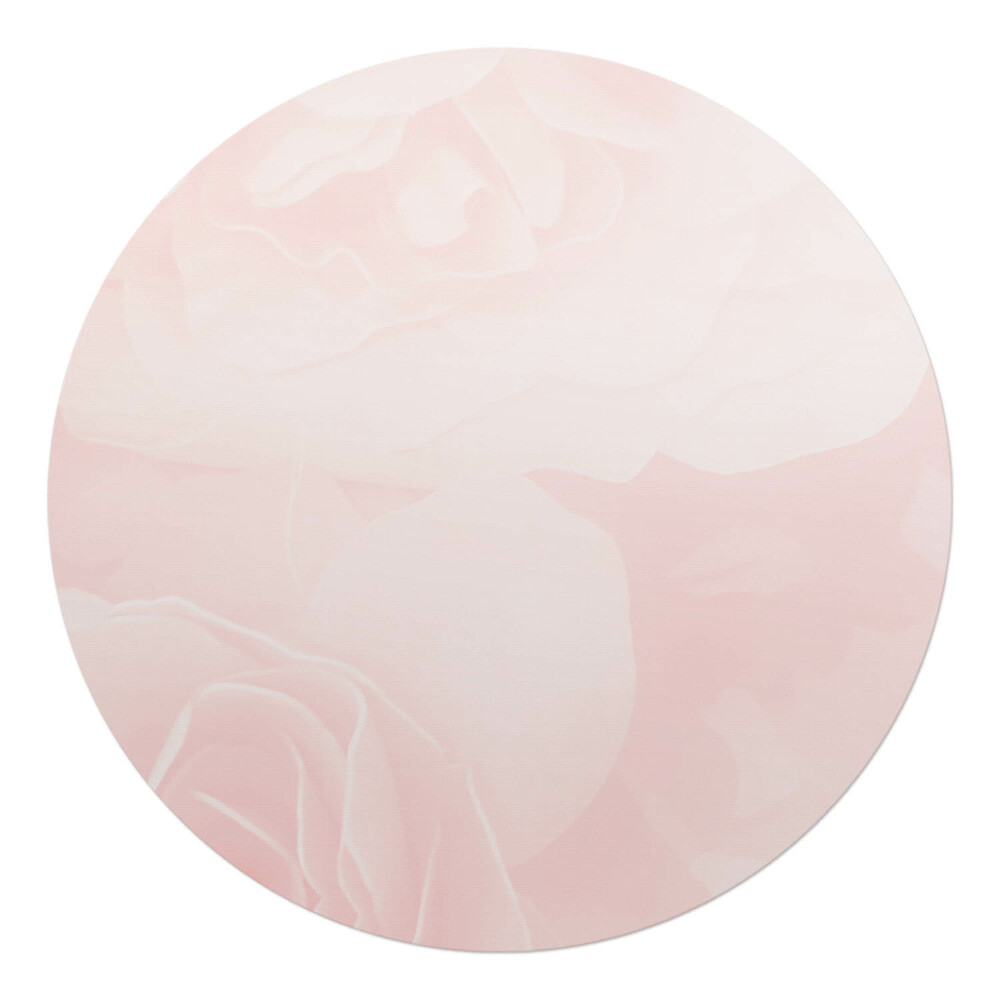 Podložka pod židli kulatá Křehké růže