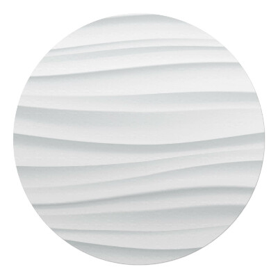 Podložka pod křeslo kulatá 3D vlnovky