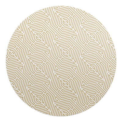 Ochranná podložka pod židli kulatá Geometrické bludiště