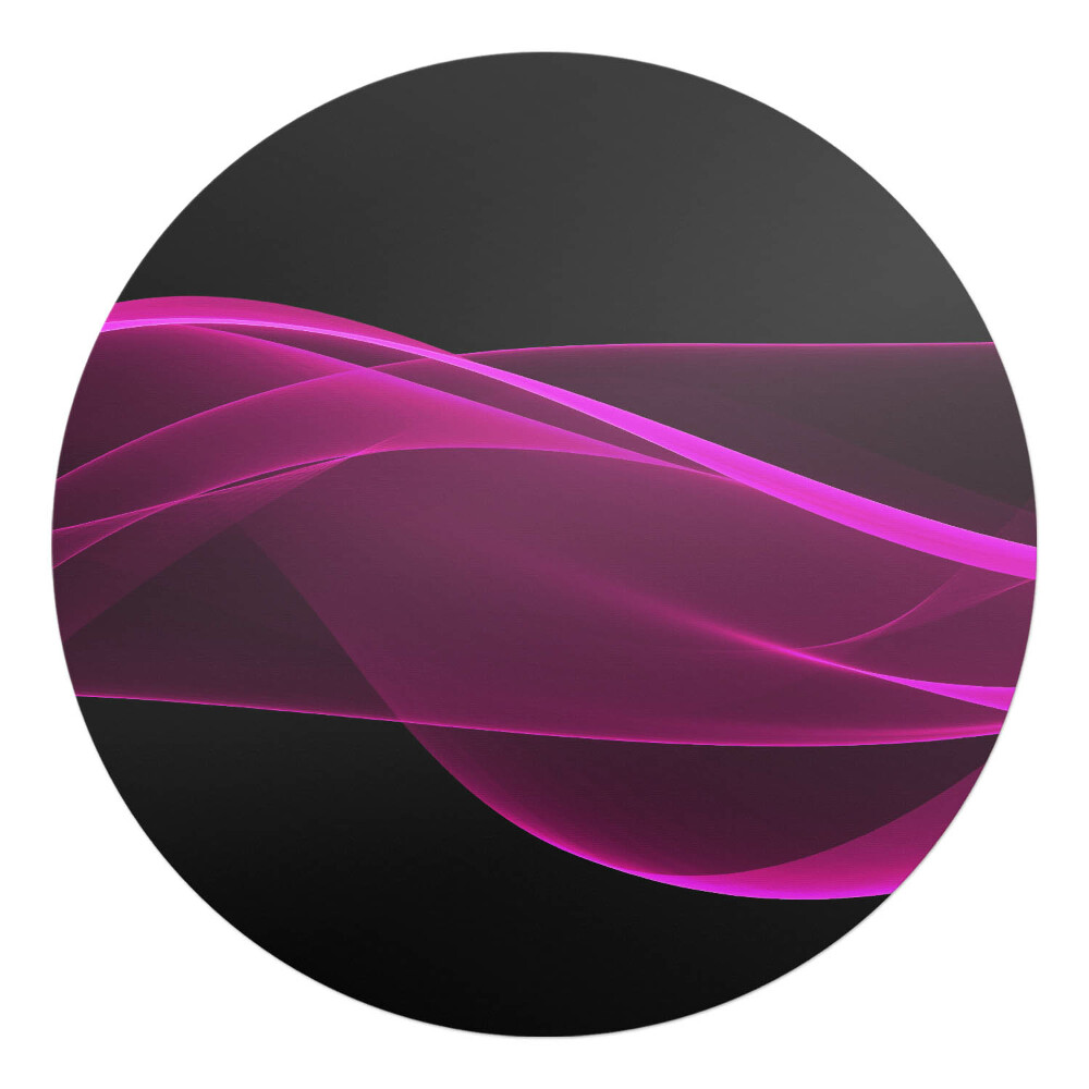 Ochranná podložka pod židli kulatá Vlnité čáry