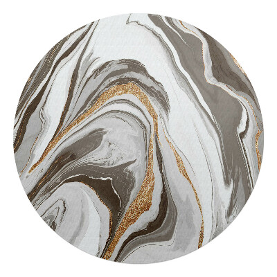 Podložka pod židli kulatá Abstraktní vlny