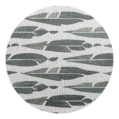 Ochranná podložka pod židli kulatá Abstraktní listy