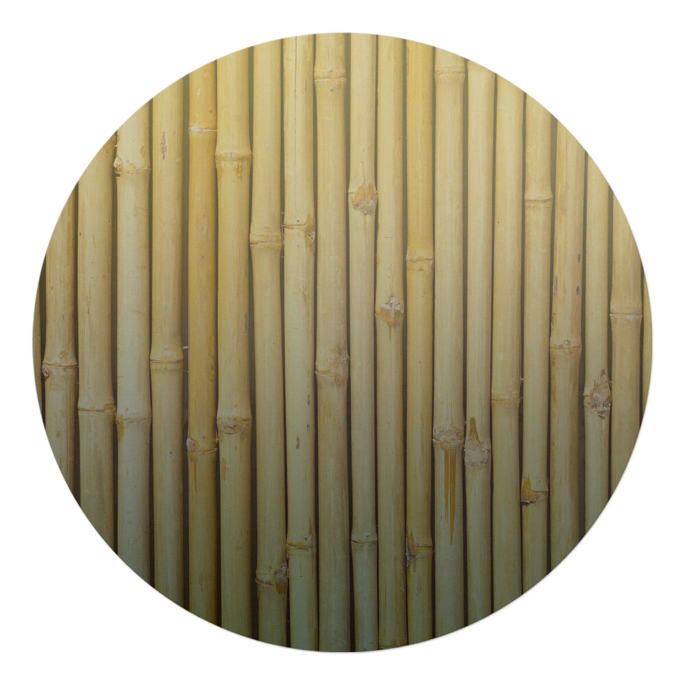 Ochranná podložka na podlahu kulatá Bambusový vzor