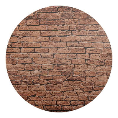 Ochranná podložka pod židli kulatá Retro cihlová zeď